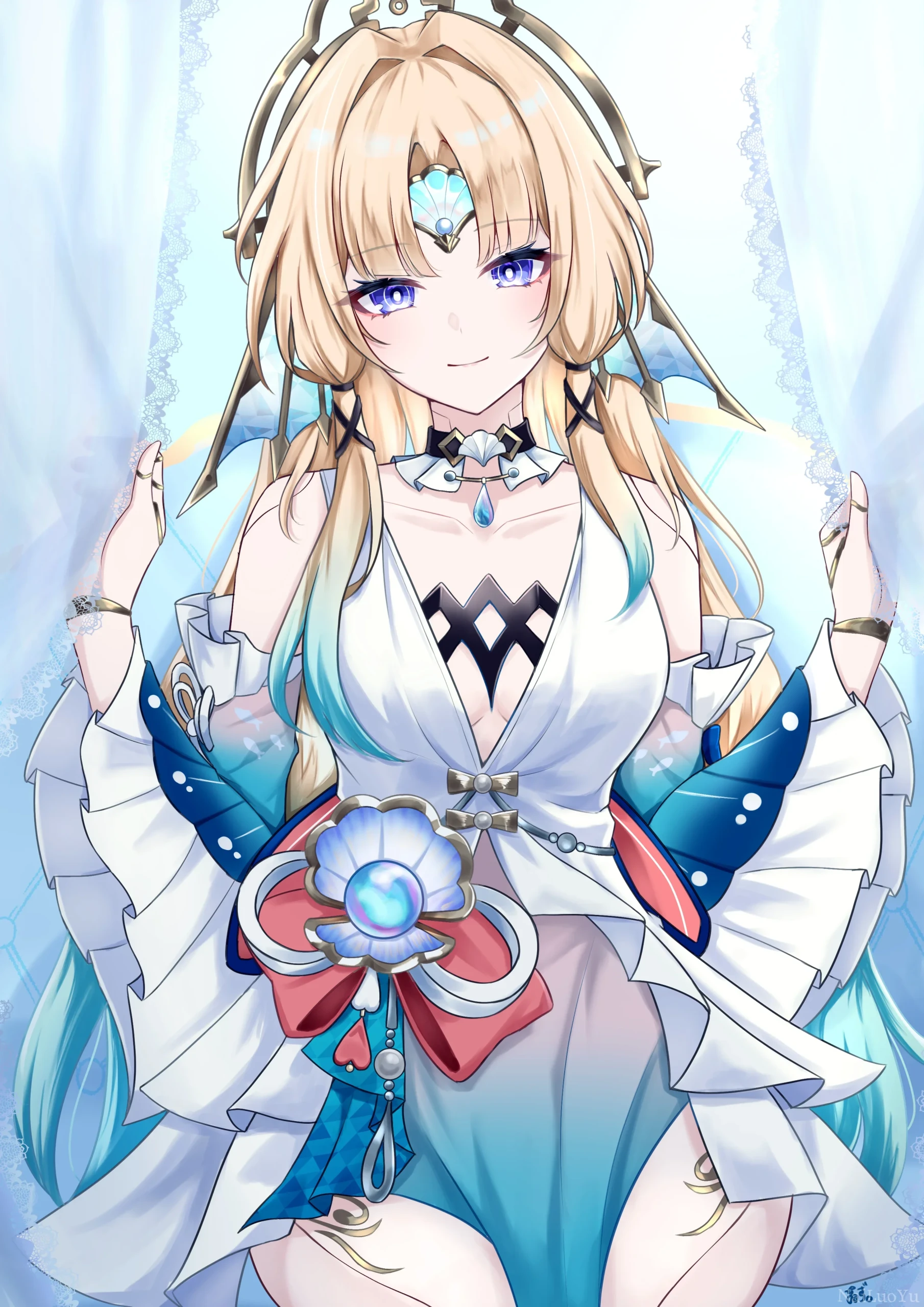 温柔氛围感茜特菈莉二次元精美同人插画