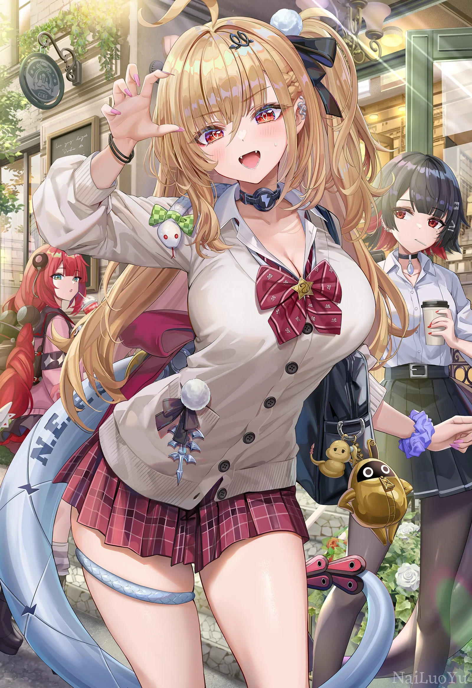 街角青春JK少女与好友的午后休闲时光