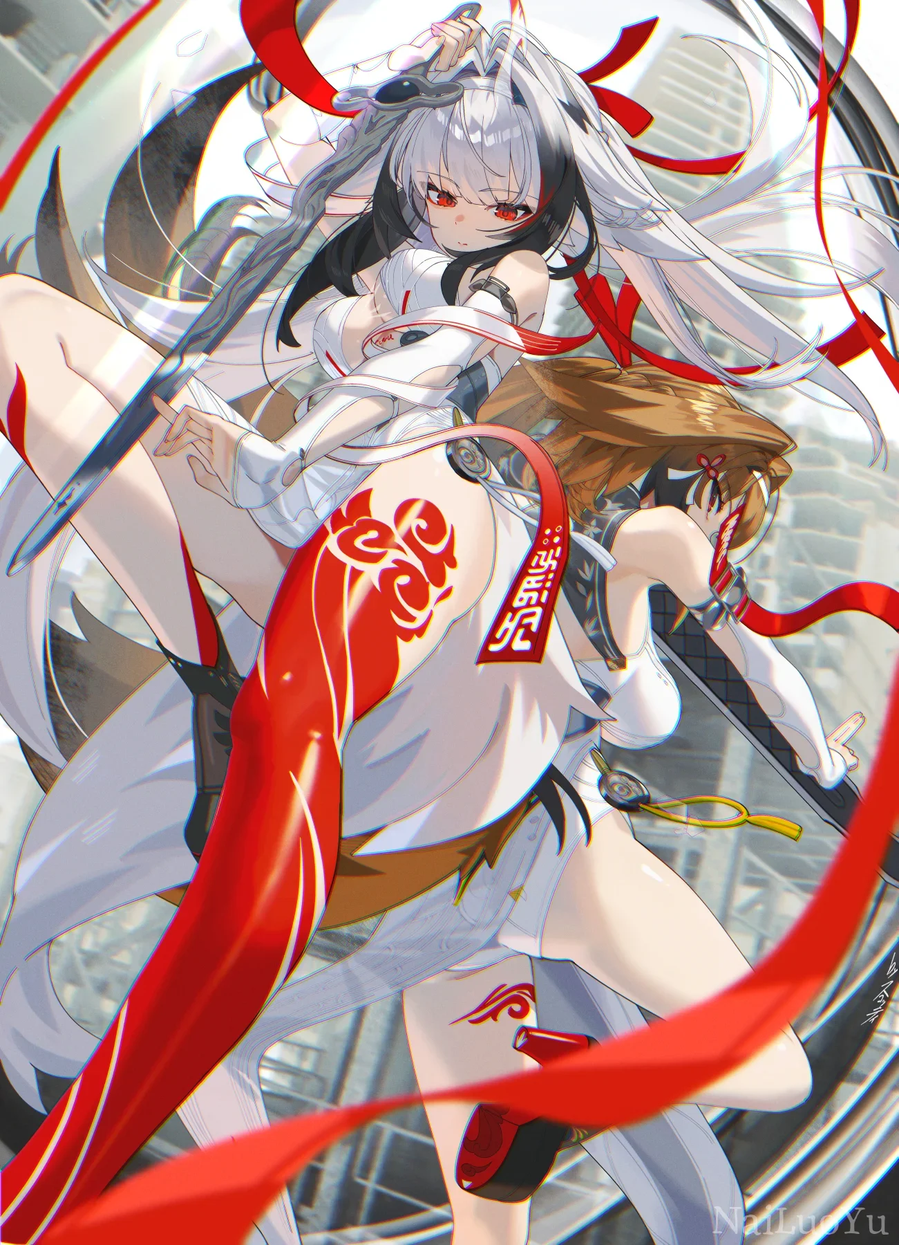 深空之眼双生战姬持刃待发飒爽立绘