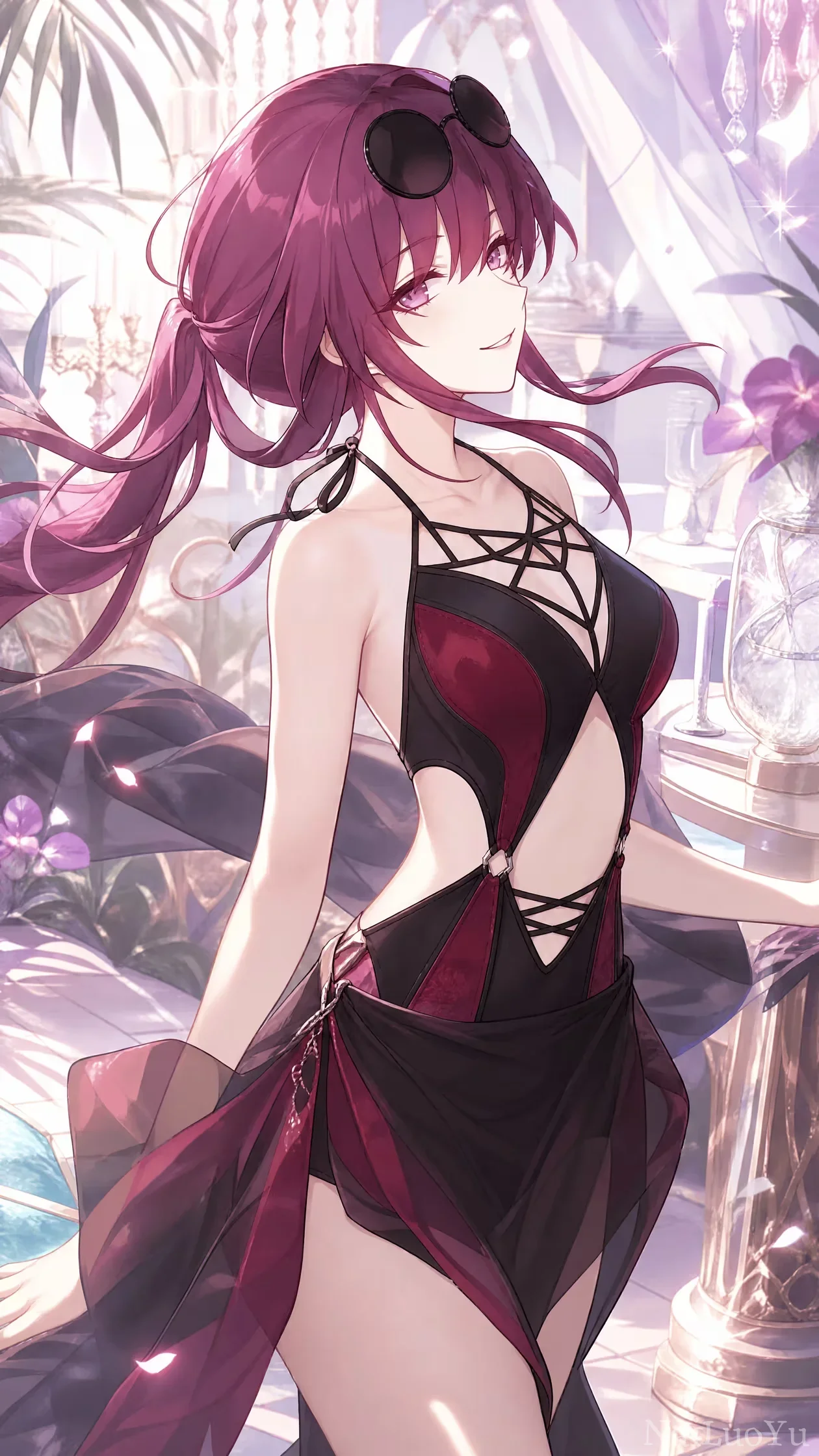 星穹铁道卡芙卡泳装主题二次元同人插画