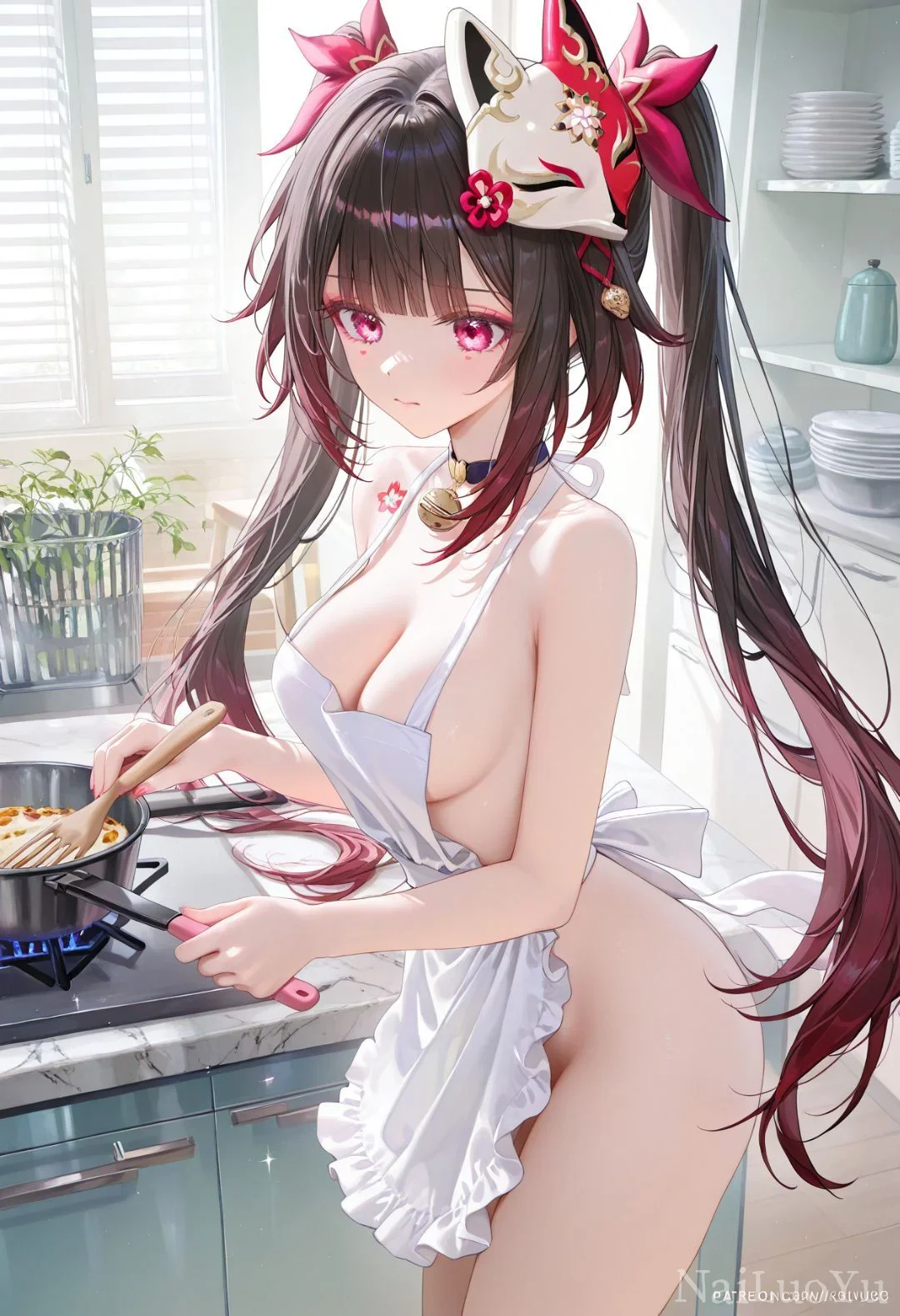 崩坏星穹铁道花火厨房下厨同人插画