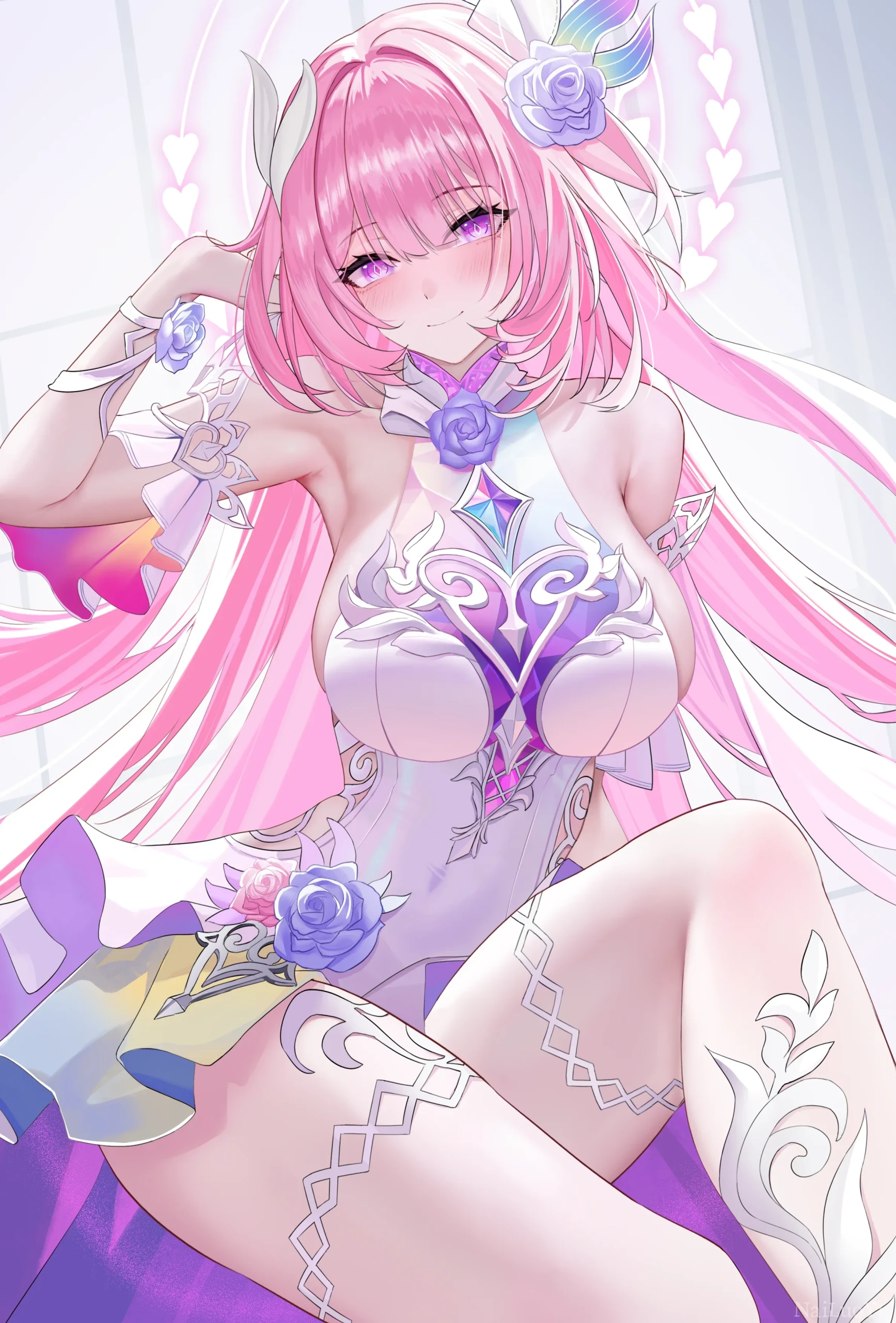 崩坏三爱莉希雅甜美浪漫同人插画作品