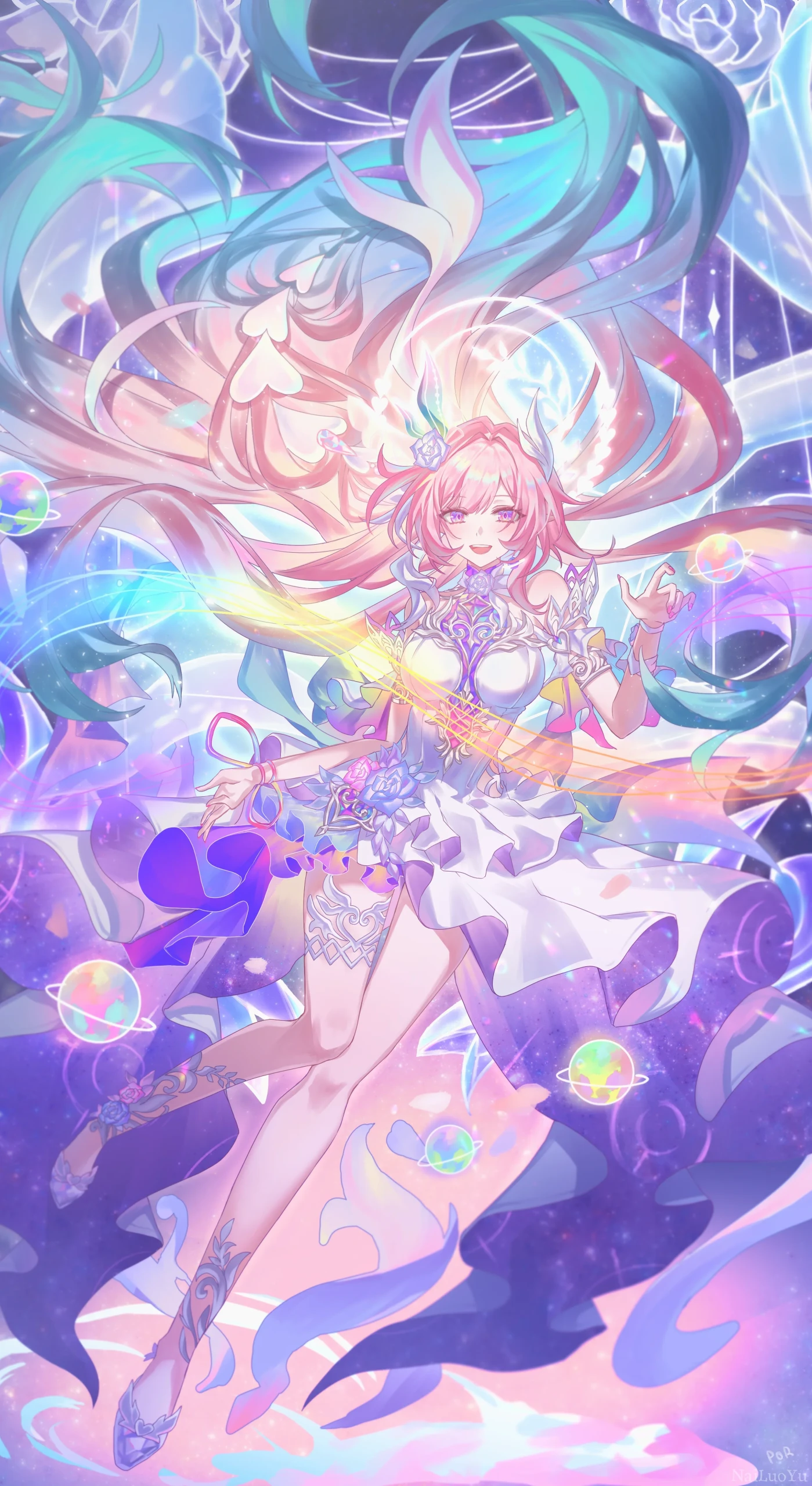 璀璨幻彩星海中的人之律者爱莉希雅插画